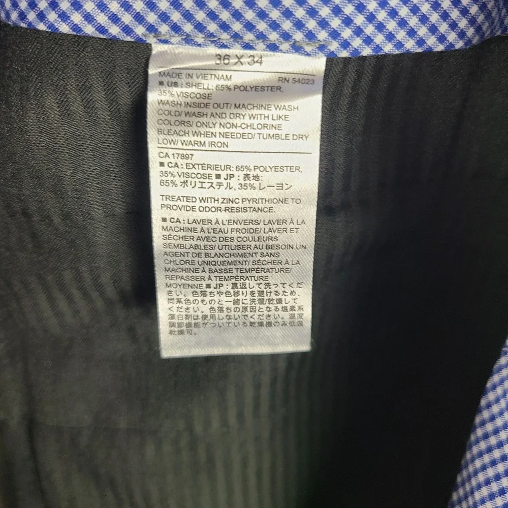 Banana Republic Dress Pants Mens 36 x 34 Gray‎ Tailored Fit Trousers Slacks
